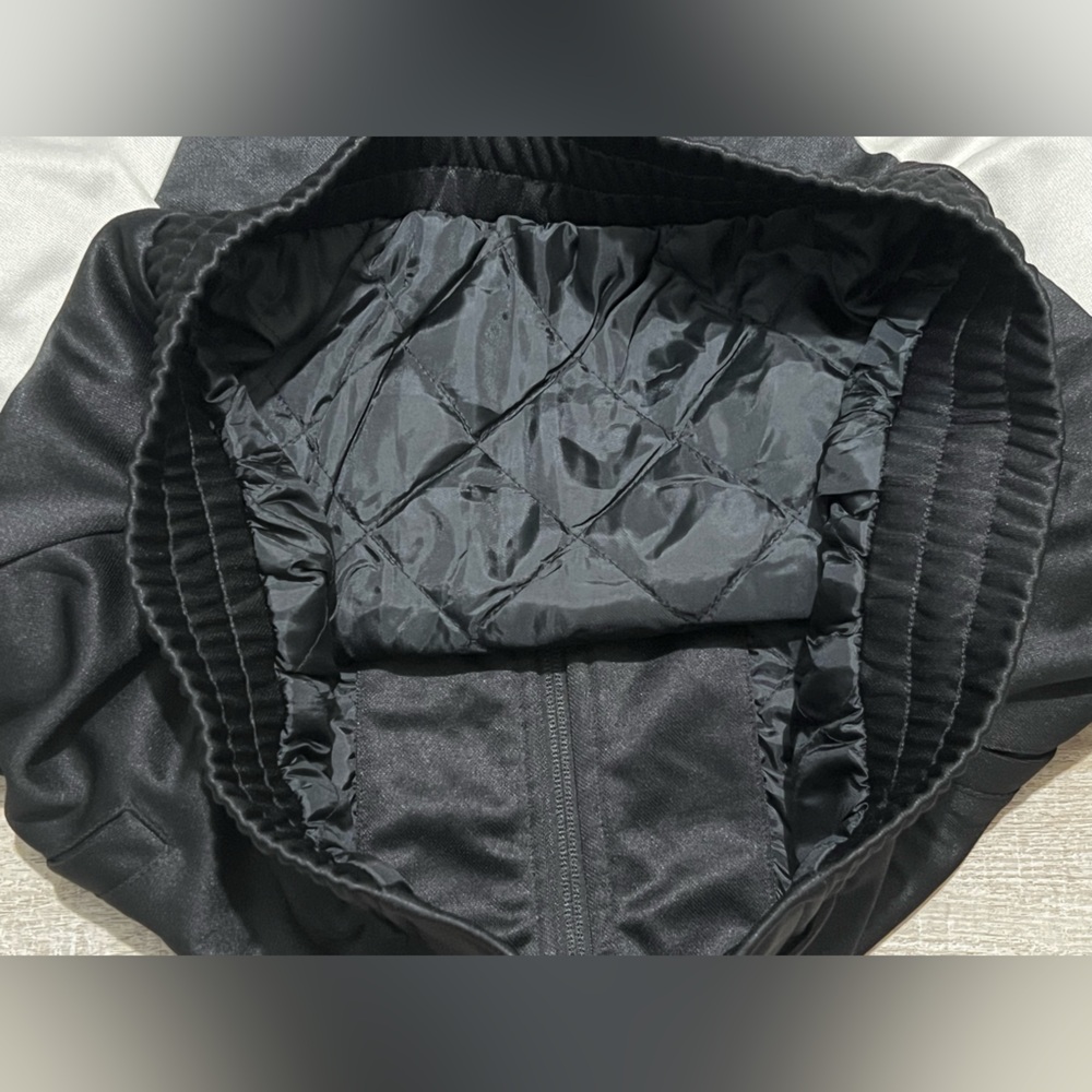 Black Scale men’s havoc tracksuit jacket black cream size medium zip up - Picture 8 of 13